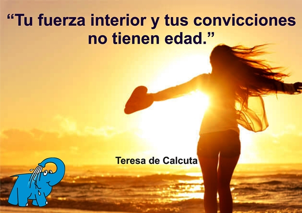 Una Enseñanza de Teresa de Calcuta en la Frase del Día del Elefante Azul de Avilés